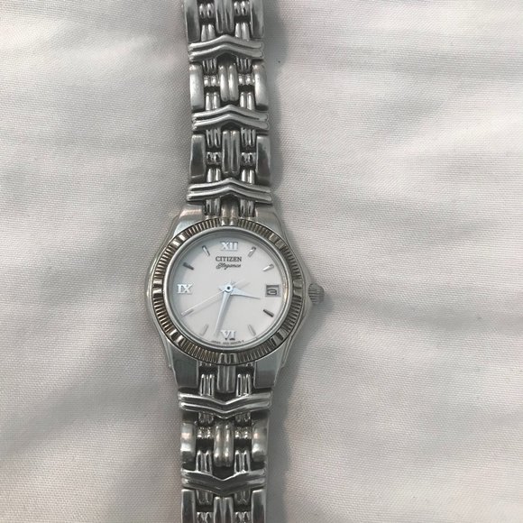 Citizens Women's Elegance Quartz watch with silver chain strap - Picture 2 of 4